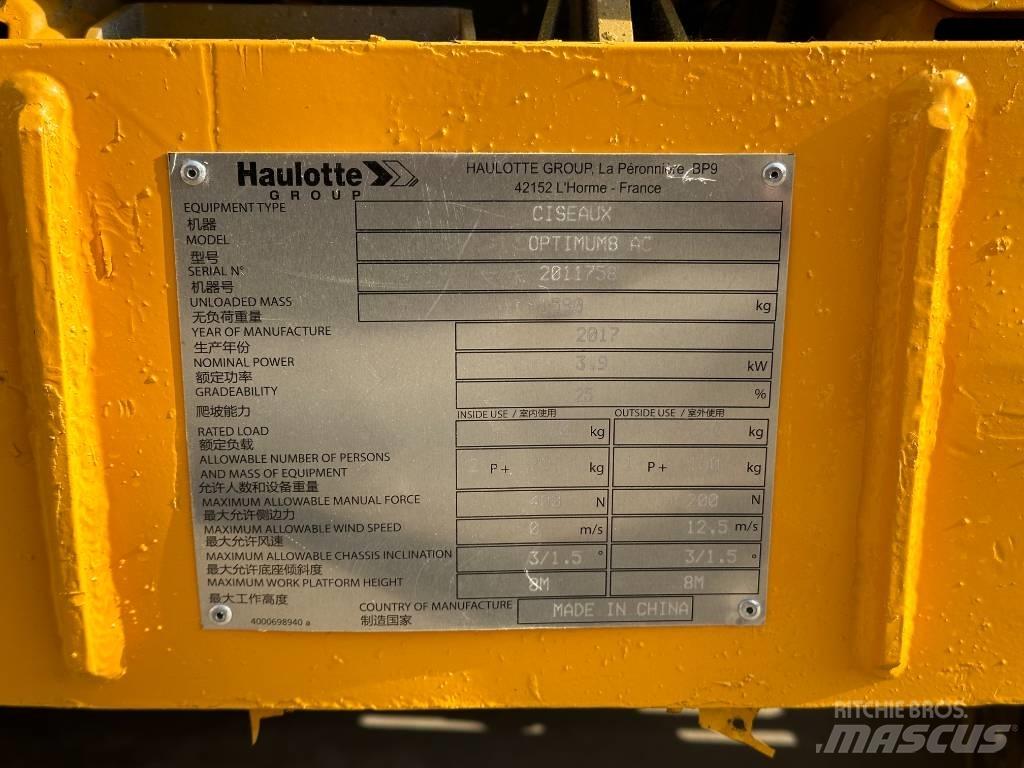 Haulotte OPTIMUM 8 Makasli platformlar