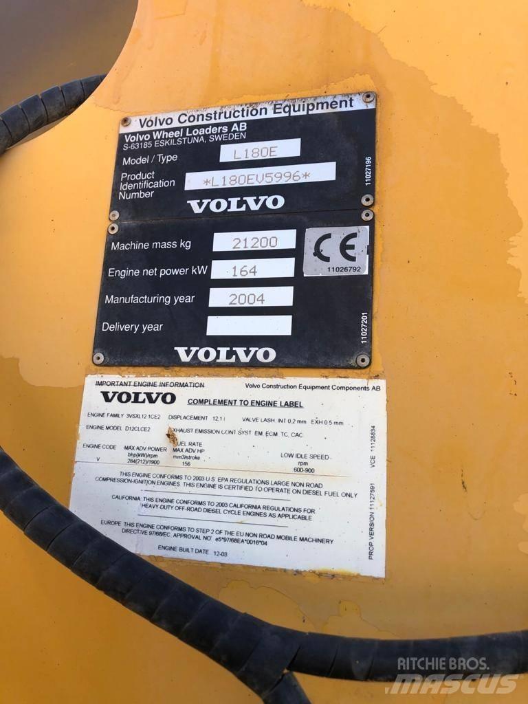 Volvo L 180 E Tekerlekli yükleyiciler