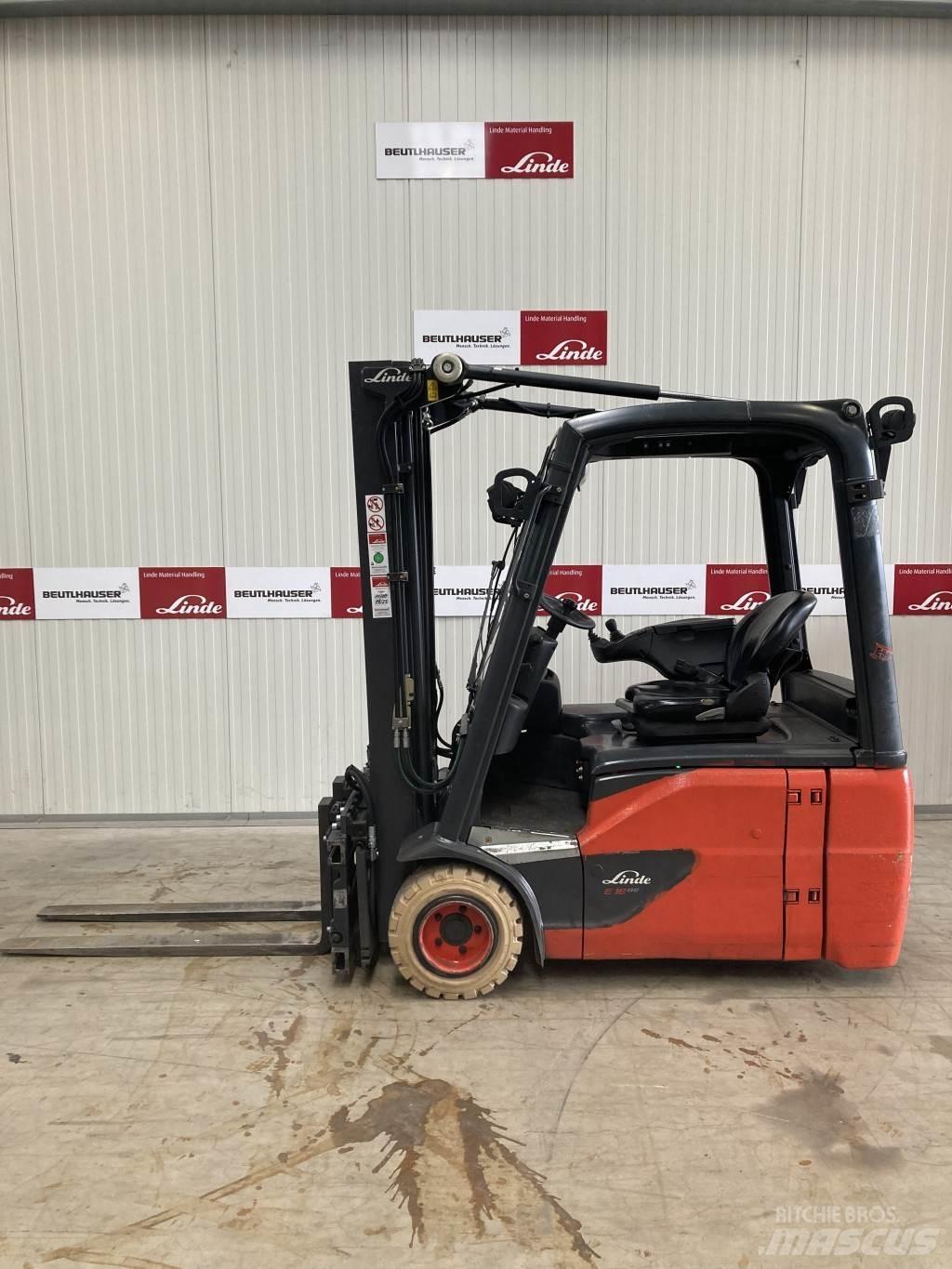 Linde E18 Elektrikli forkliftler