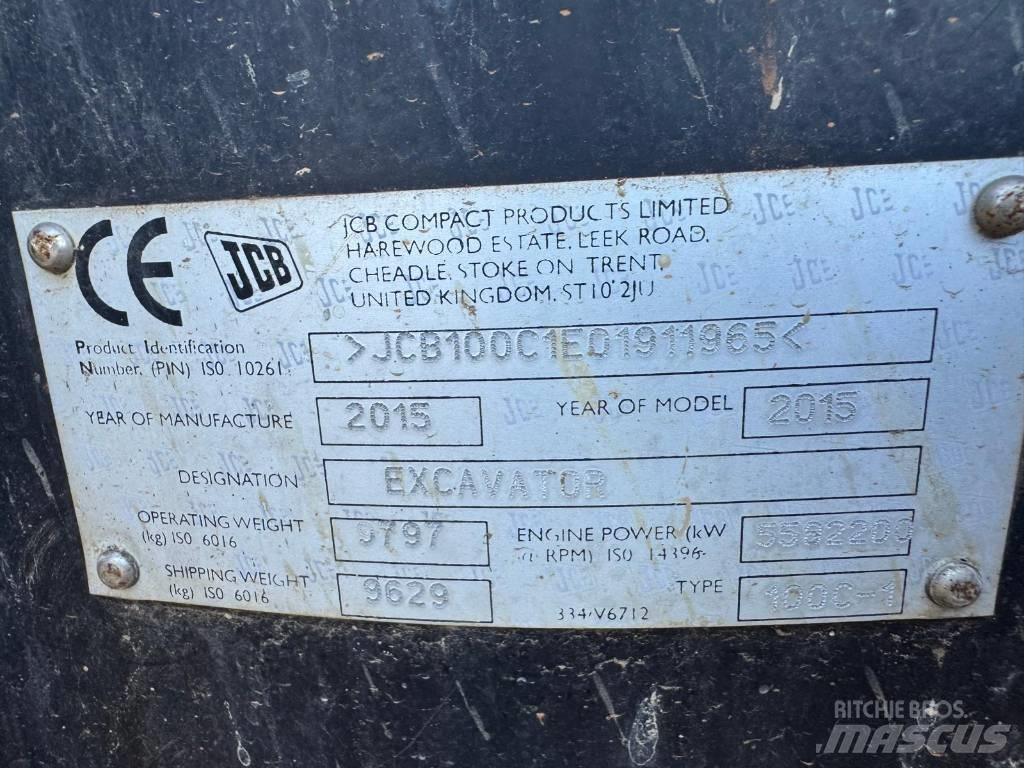 JCB 100 C-1 Midi ekskavatörler 7 - 12 t