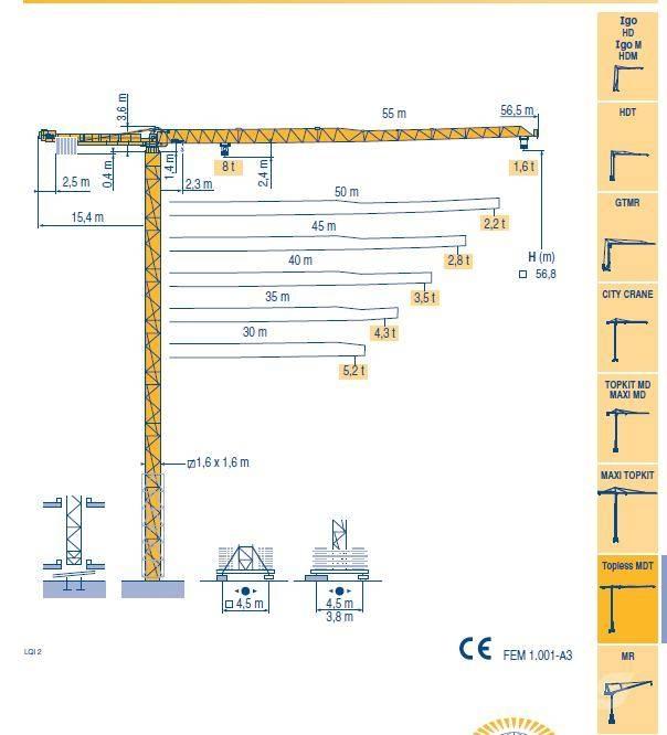 Potain MDT 132 G8 Kule vinçler