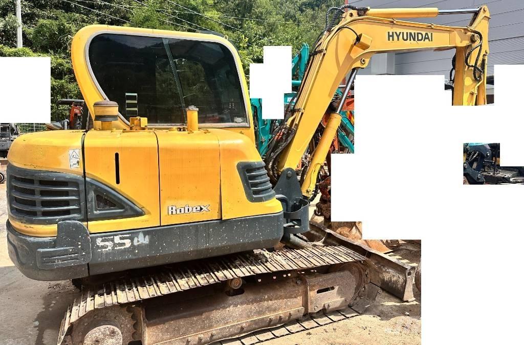 Hyundai Robex 55 Mini ekskavatörler, 7 tona dek