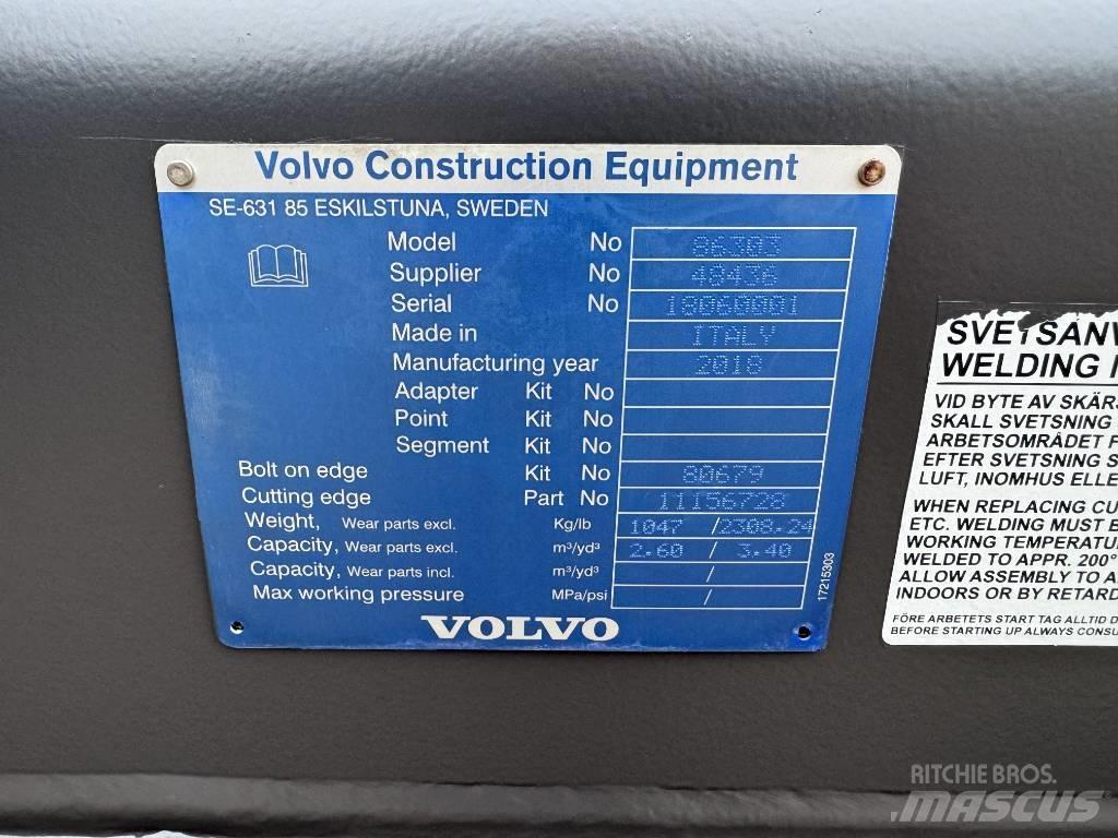Volvo 2.6m GP Bucket Kovalar