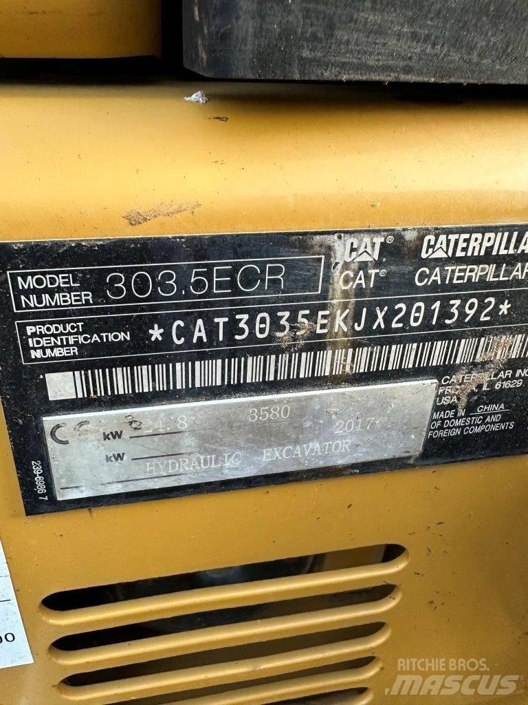 CAT 303.5 E CR Mini ekskavatörler, 7 tona dek