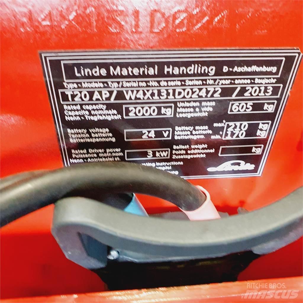 Linde T20AP kurz Düsük seviye kaldirici