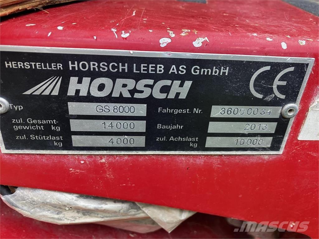 Horsch GS 8000 Çekilir pülverizatörler
