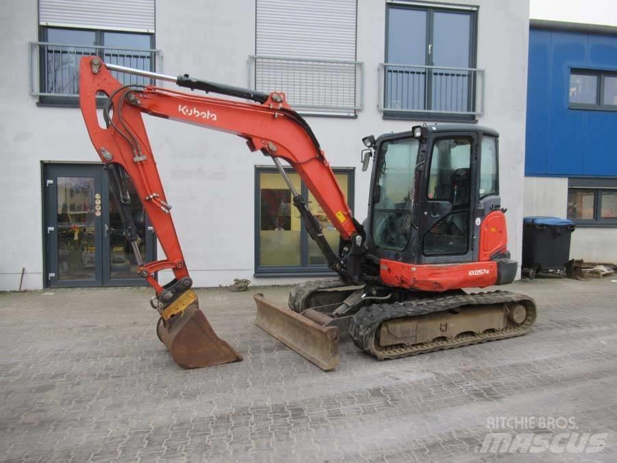 Kubota KX 057-4 Mini ekskavatörler, 7 tona dek