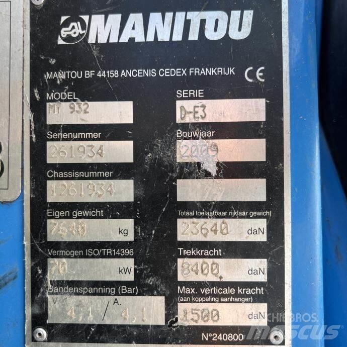 Manitou MT 932 Teleskopik yükleyiciler
