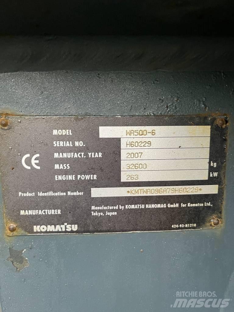 Komatsu WA 500-6 Tekerlekli yükleyiciler