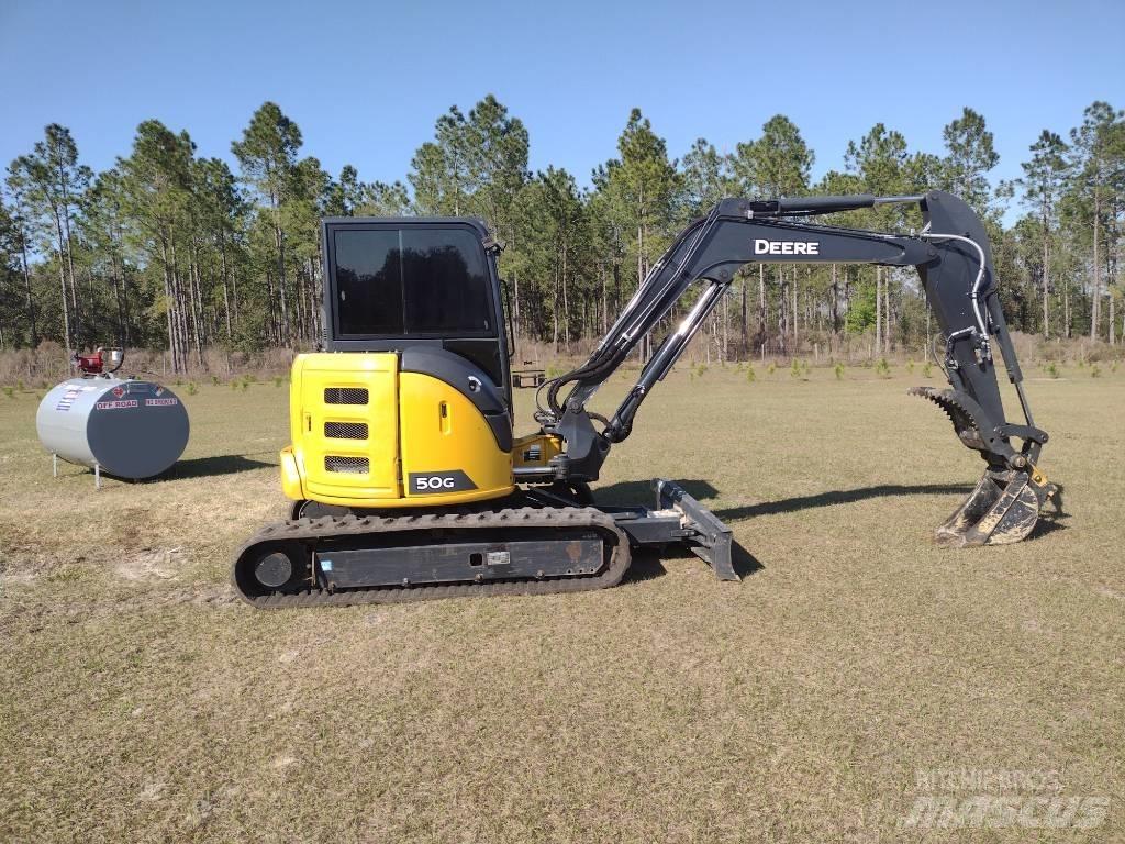 DEERE 50G Mini ekskavatörler, 7 tona dek