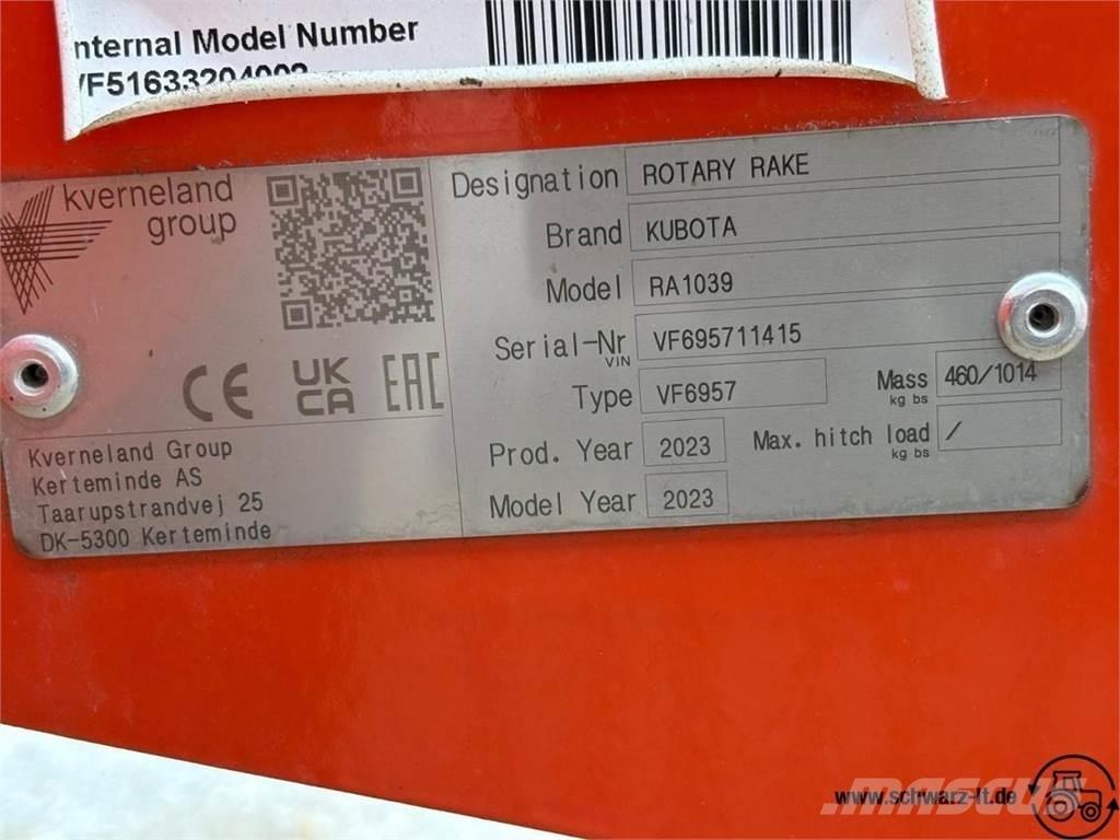 Kubota RA 1039 Ot Tirmigi