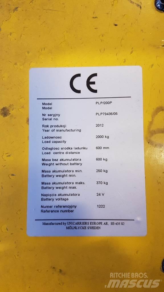 Atlet PLP200 Düsük seviye kaldirici