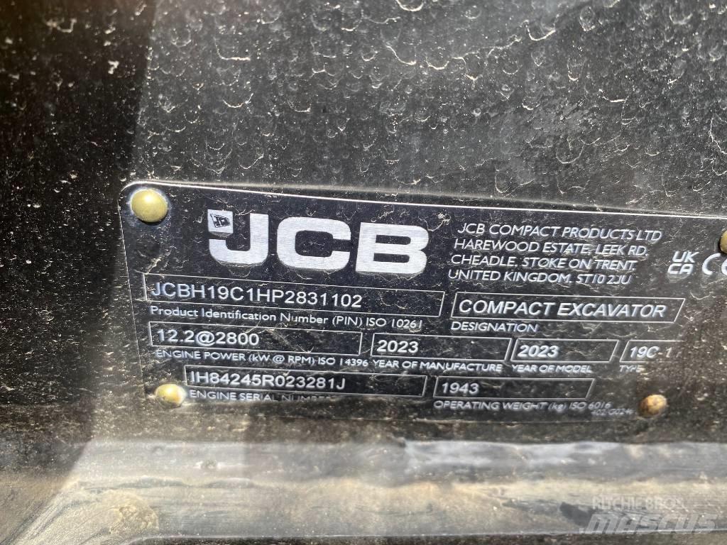 JCB 19 C-1 Mini ekskavatörler, 7 tona dek