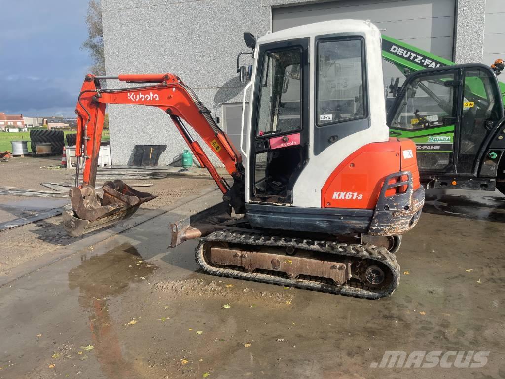 Kubota KX 61-3 Mini ekskavatörler, 7 tona dek