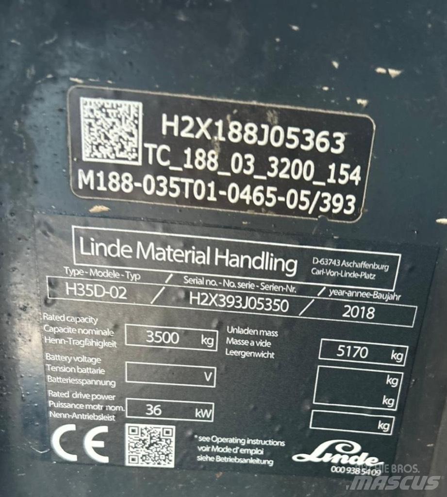 Linde H35D-02 EVO Dizel forkliftler