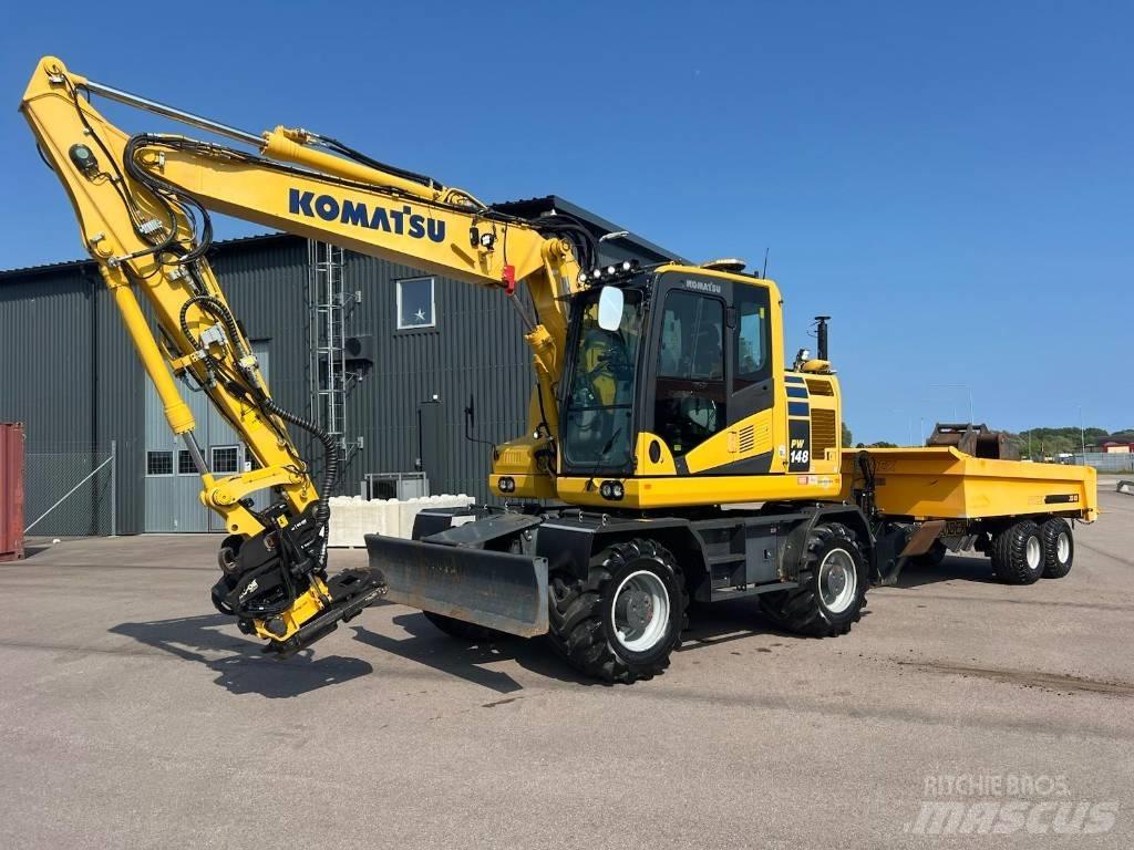 Komatsu PW148-11 Lastik tekerli ekskavatörler