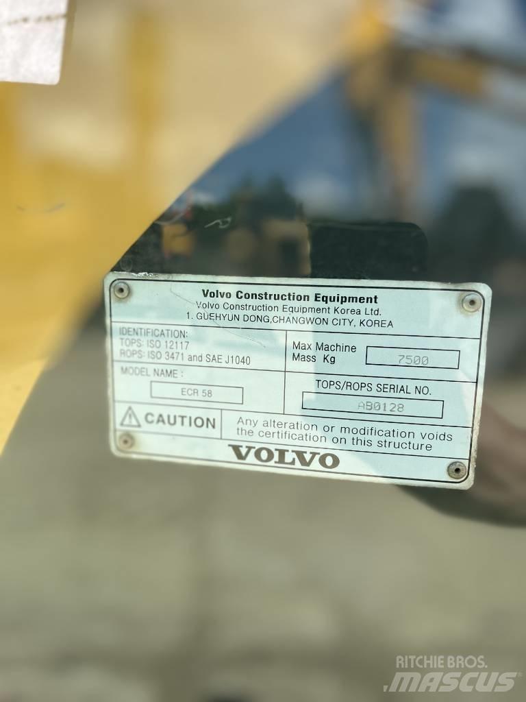 Volvo ECR 58 PLUS Midi ekskavatörler 7 - 12 t