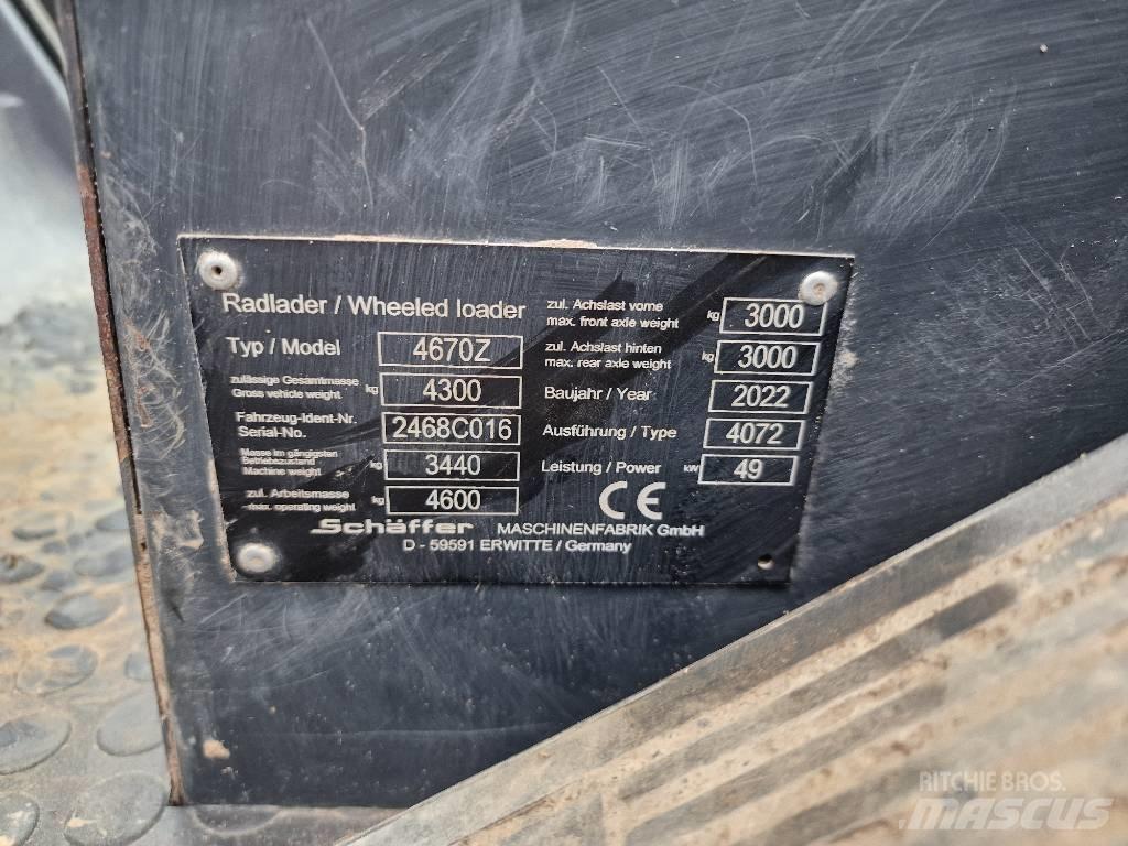Schäffer 4670Z Tekerlekli yükleyiciler