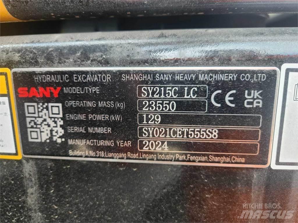 Sany SY215C Paletli ekskavatörler