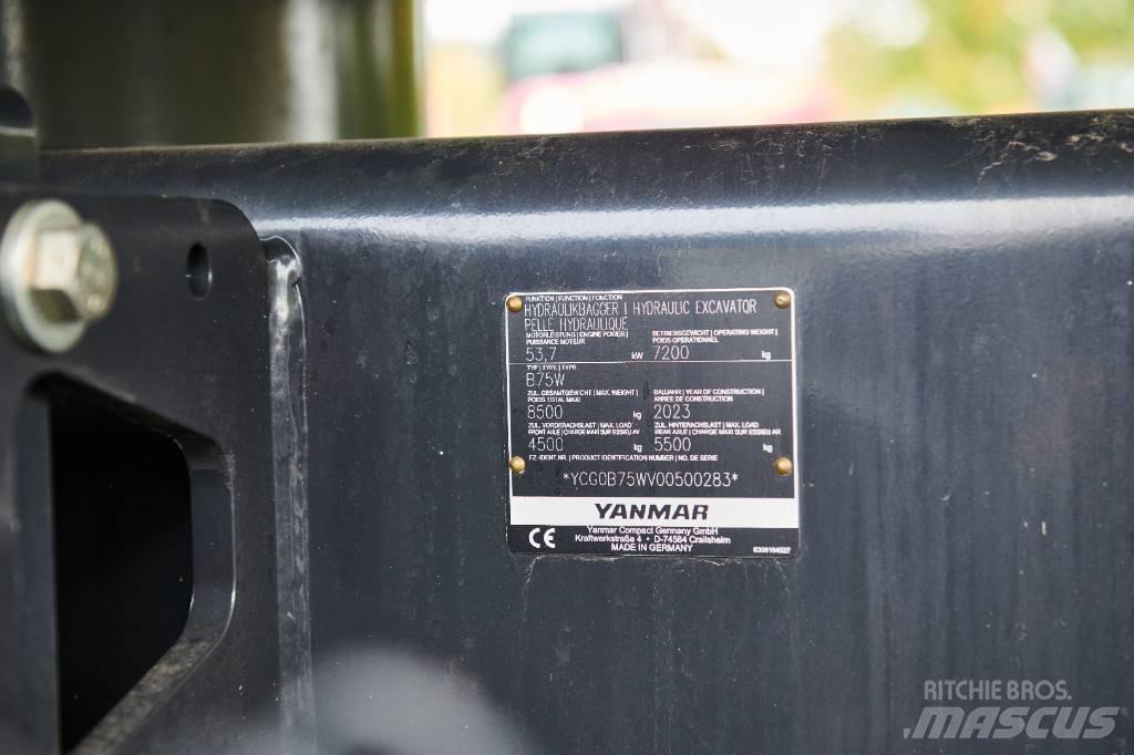 Yanmar B 75 W Lastik tekerli ekskavatörler