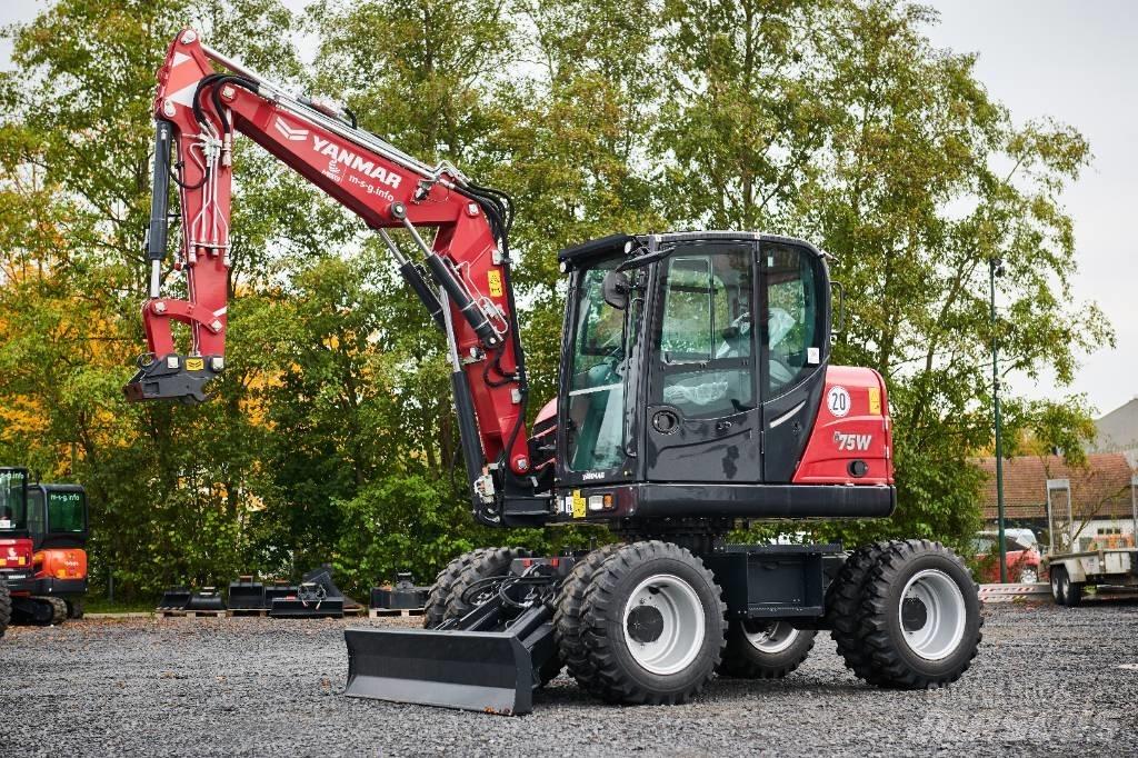 Yanmar B 75 W Lastik tekerli ekskavatörler