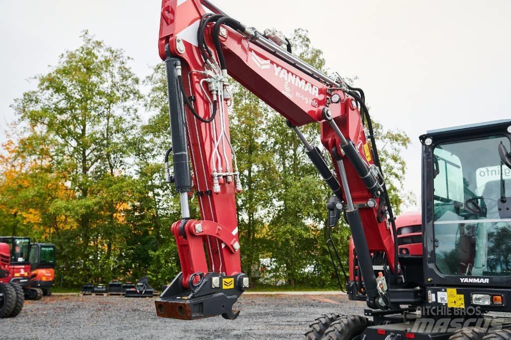 Yanmar B 75 W Lastik tekerli ekskavatörler