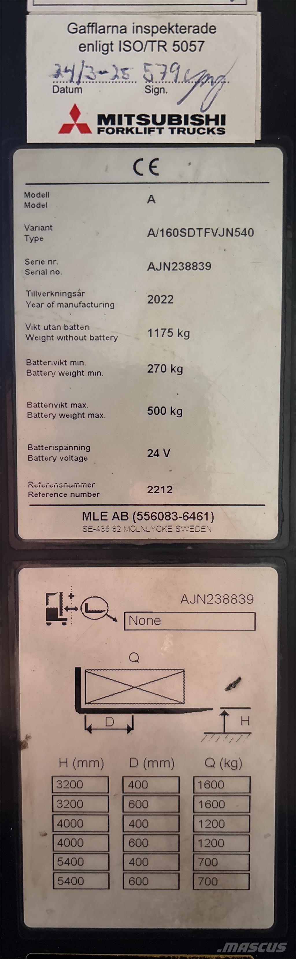 Atlet A160 Akülü depo ekipmanları