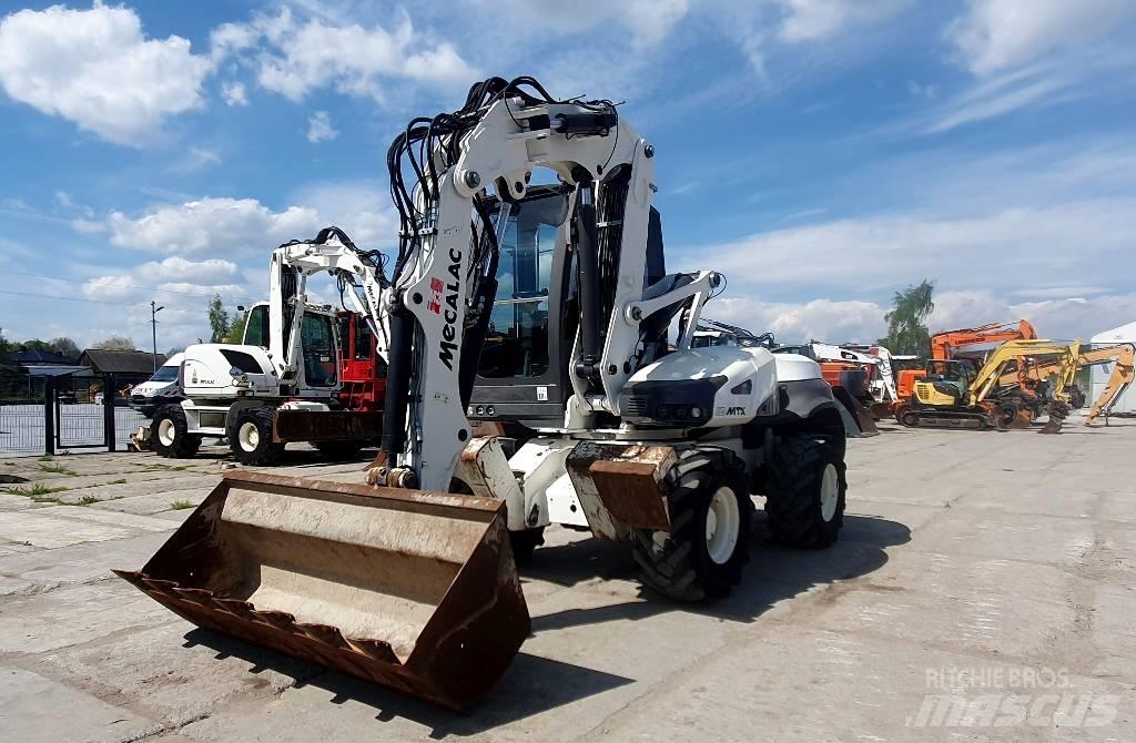 Mecalac 12 M TX Lastik tekerli ekskavatörler
