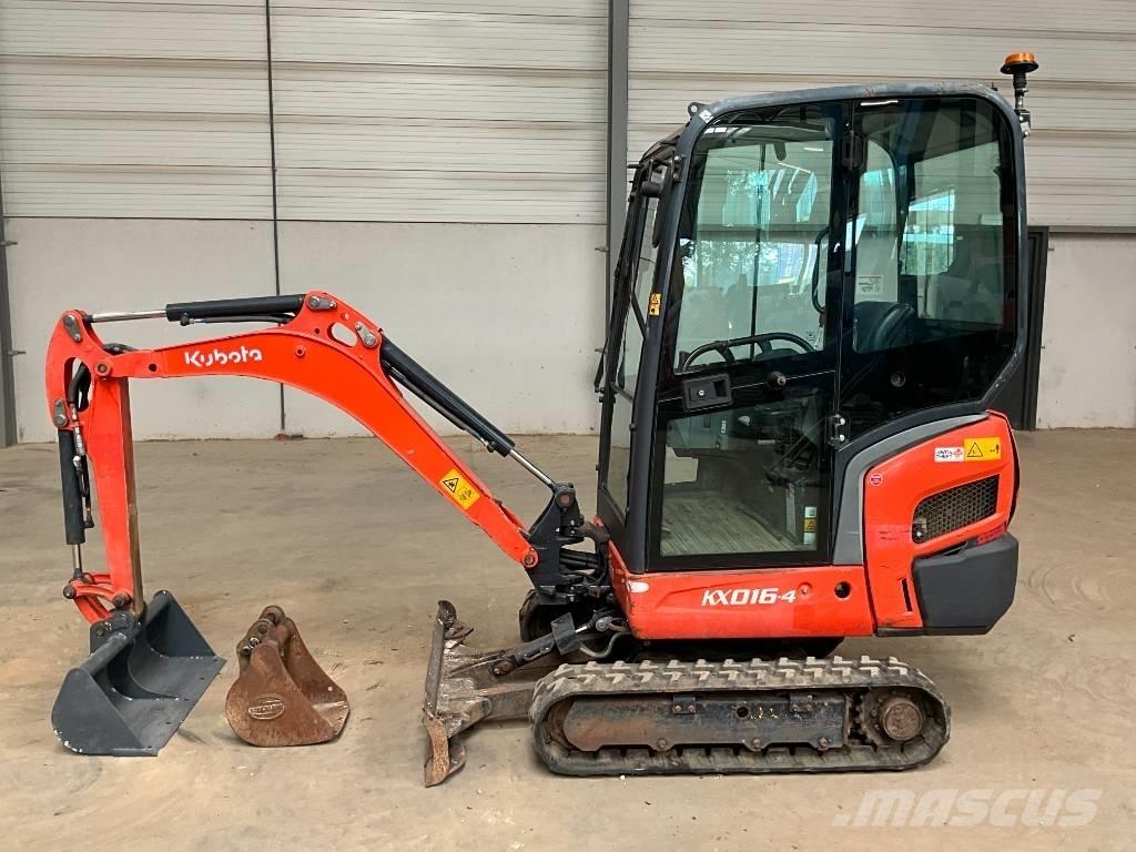 Kubota KX 016-4 Mini ekskavatörler, 7 tona dek