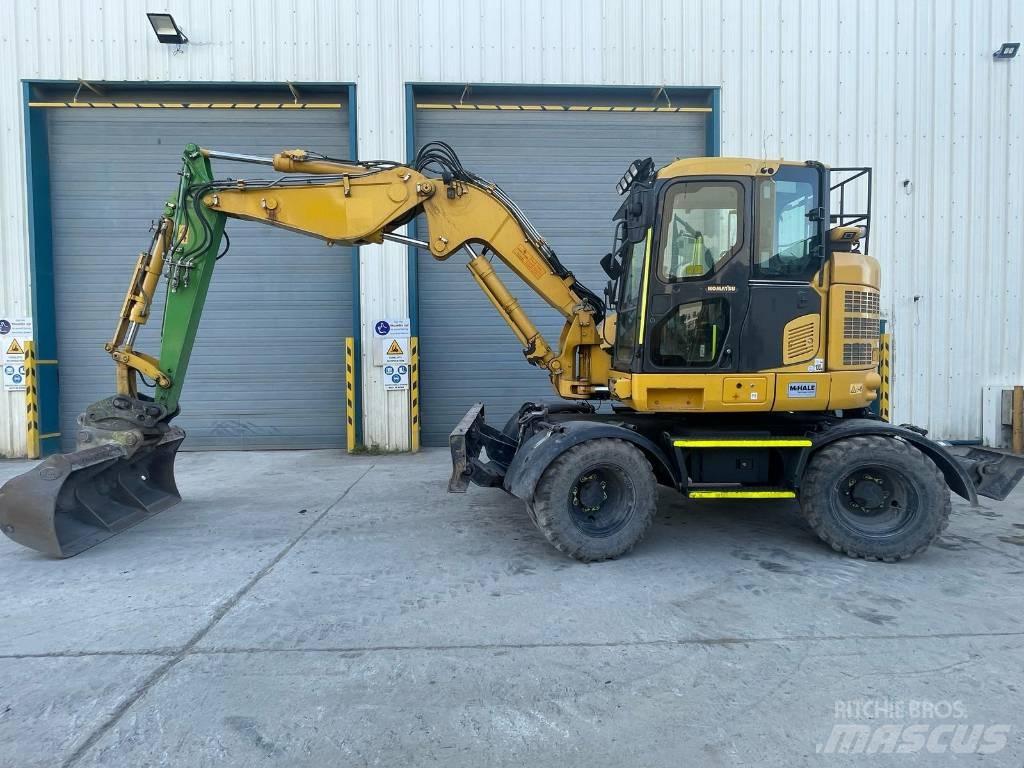Komatsu PW118-11 Lastik tekerli ekskavatörler