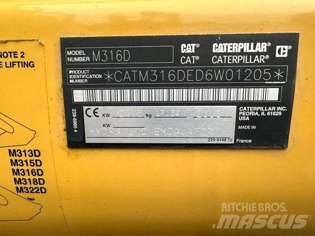CAT CAT M316D Lastik tekerli ekskavatörler