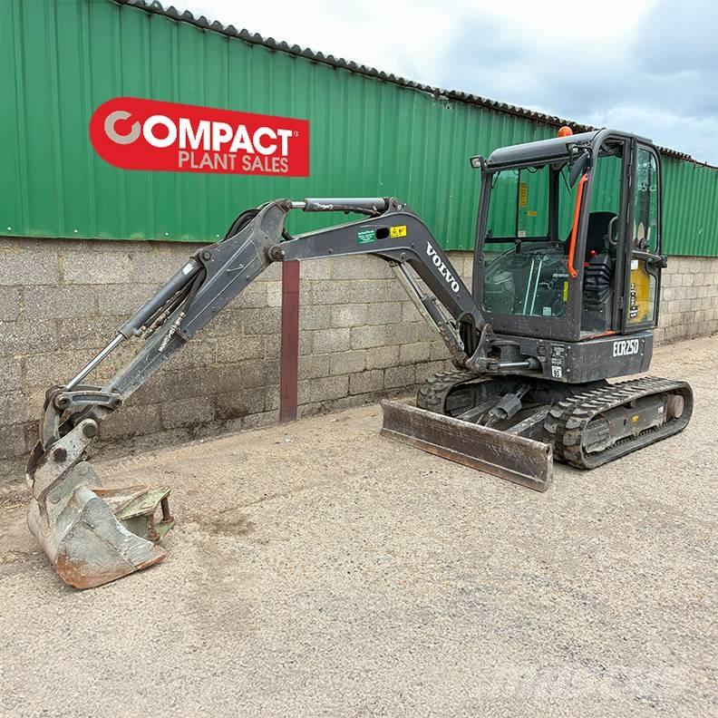 Volvo ECR25D Mini ekskavatörler, 7 tona dek