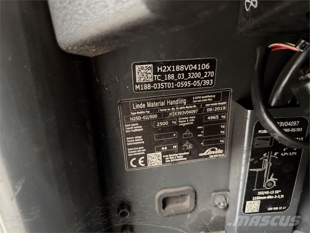 Linde H25D-02/600 Dizel forkliftler