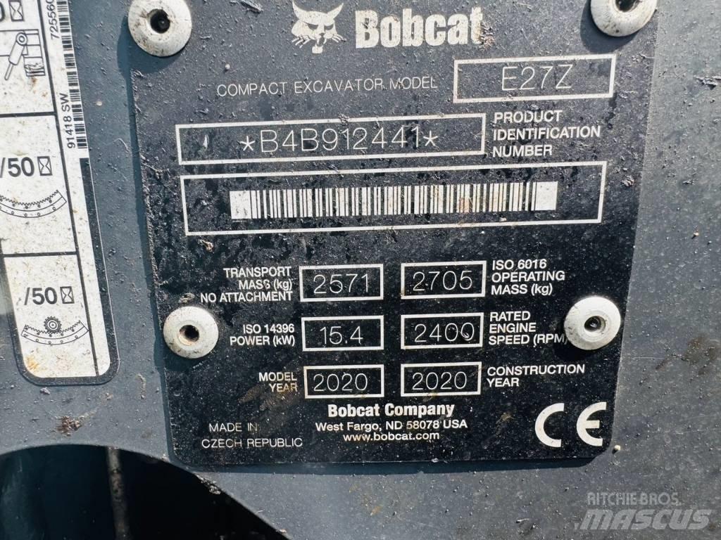 Bobcat E27z Mini ekskavatörler, 7 tona dek