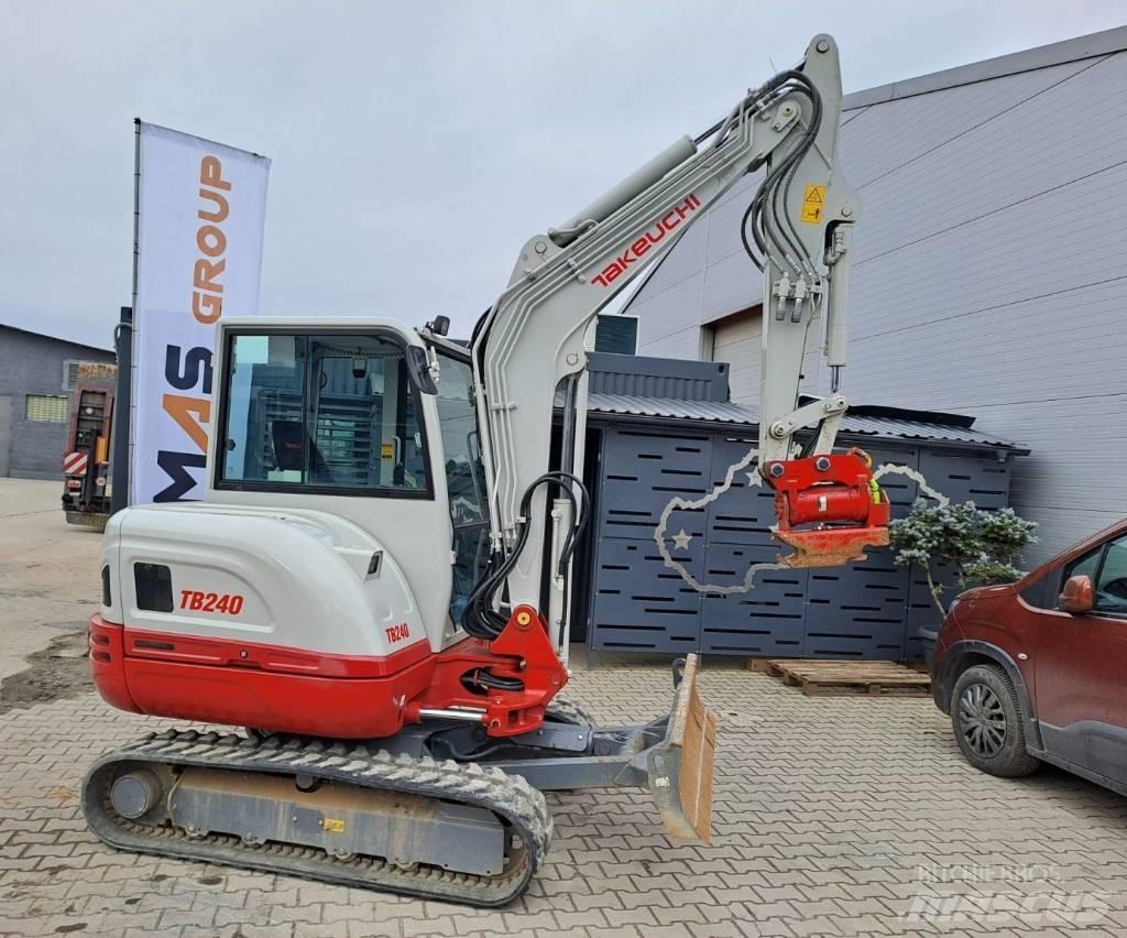 Takeuchi TB 240 Mini ekskavatörler, 7 tona dek