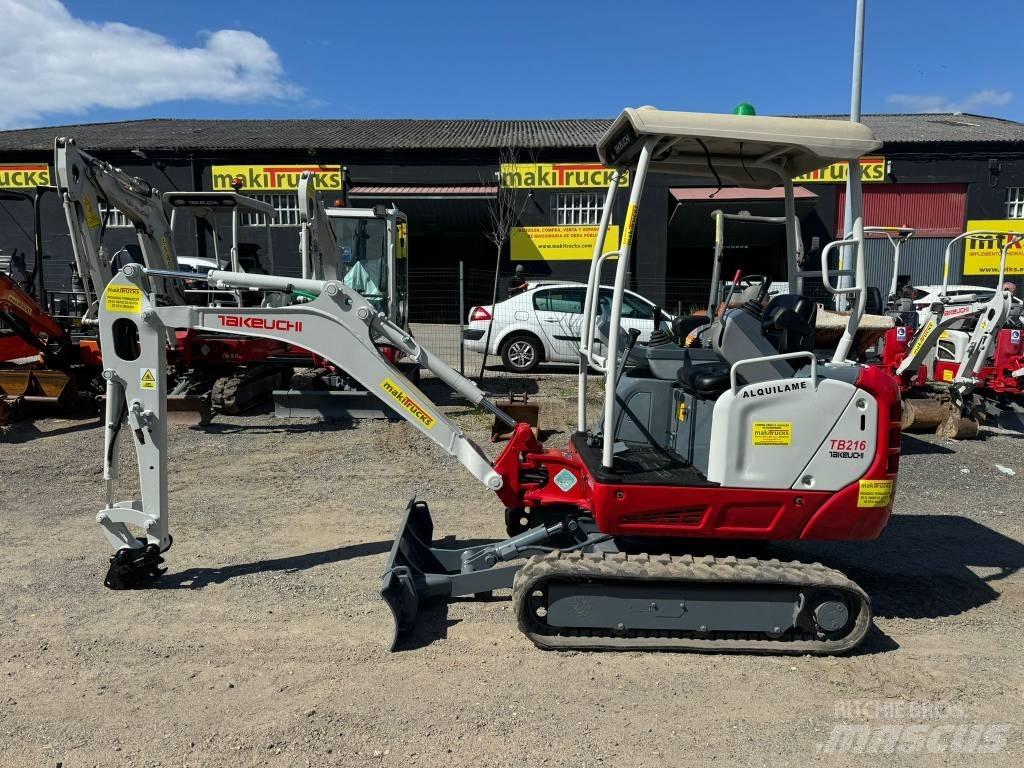 Takeuchi TB 216 Mini ekskavatörler, 7 tona dek