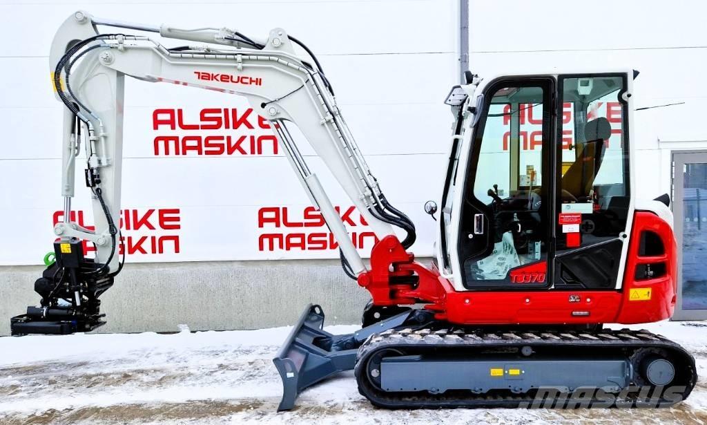 Takeuchi TB370 Mini ekskavatörler, 7 tona dek