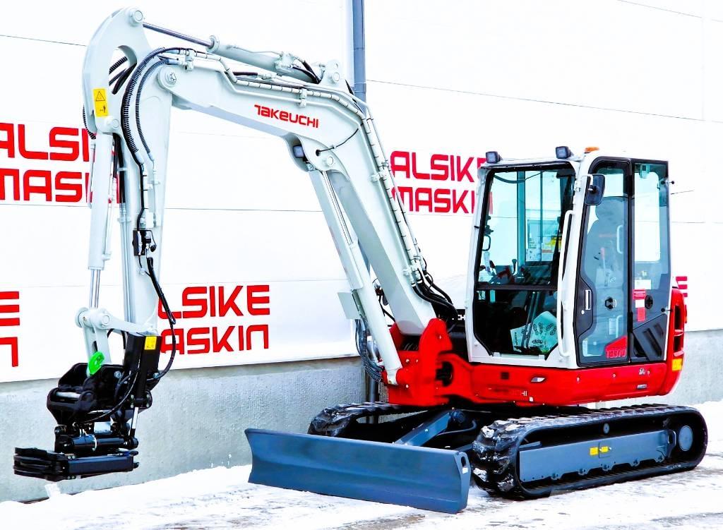 Takeuchi TB370 Mini ekskavatörler, 7 tona dek