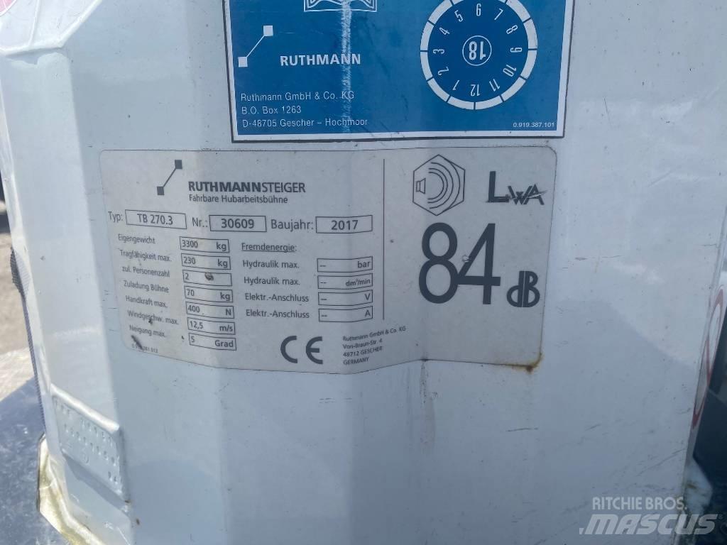 Ruthmann TB270.3 Araç üstü platformlar