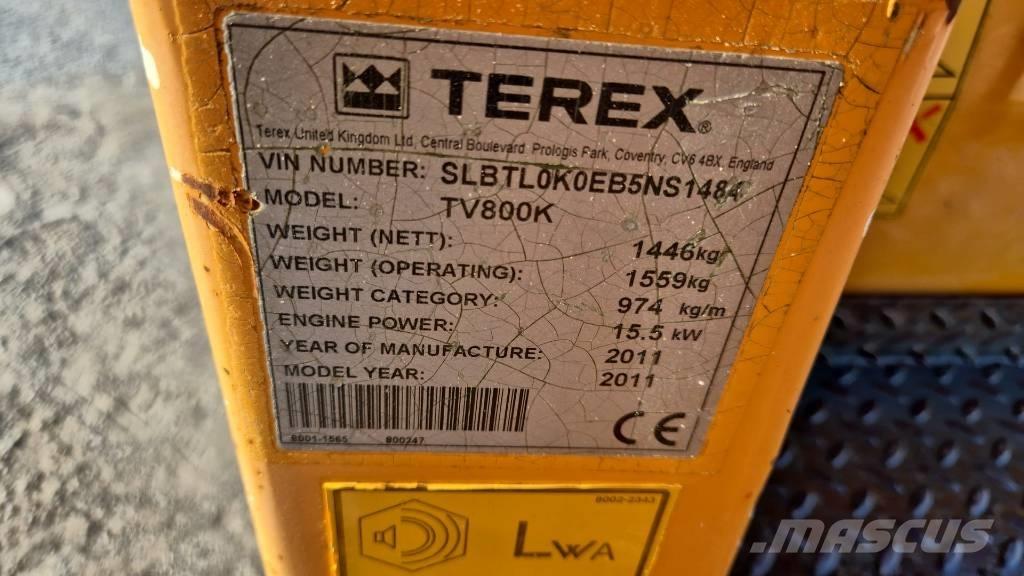 Terex TV 800 Çift tamburlu silindirler