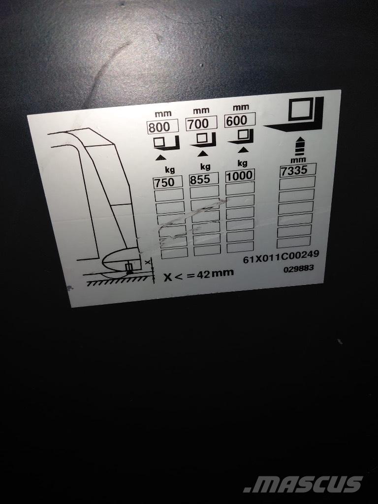Linde K 10 Dar koridor forklifti