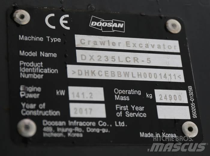 Doosan DX235LCR-5 Paletli ekskavatörler