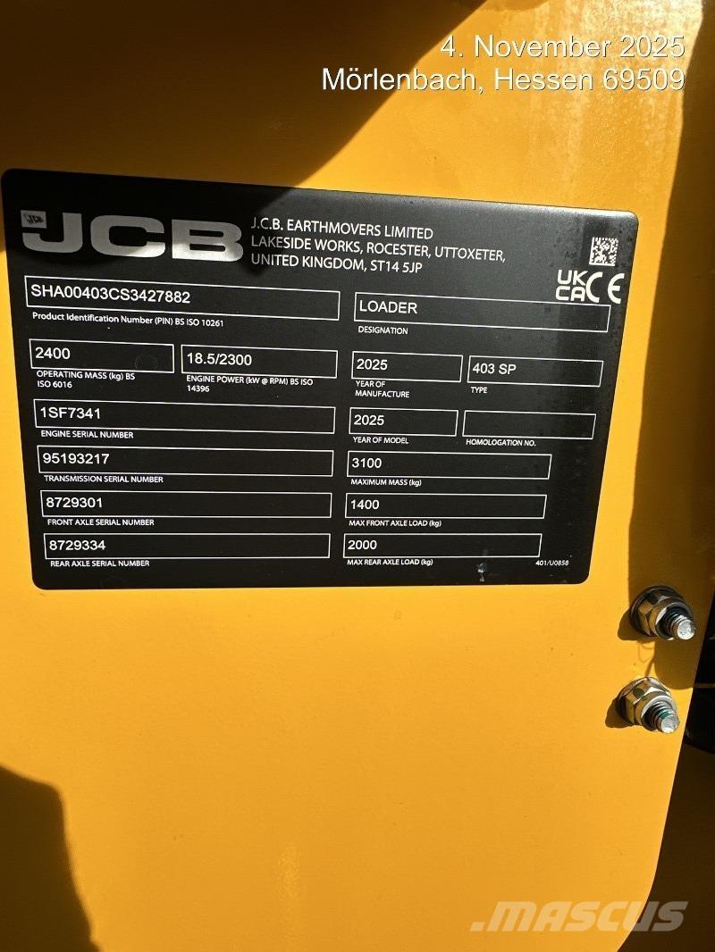 JCB 403 Tekerlekli yükleyiciler