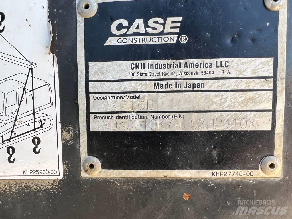 CASE CX 210 D Paletli ekskavatörler