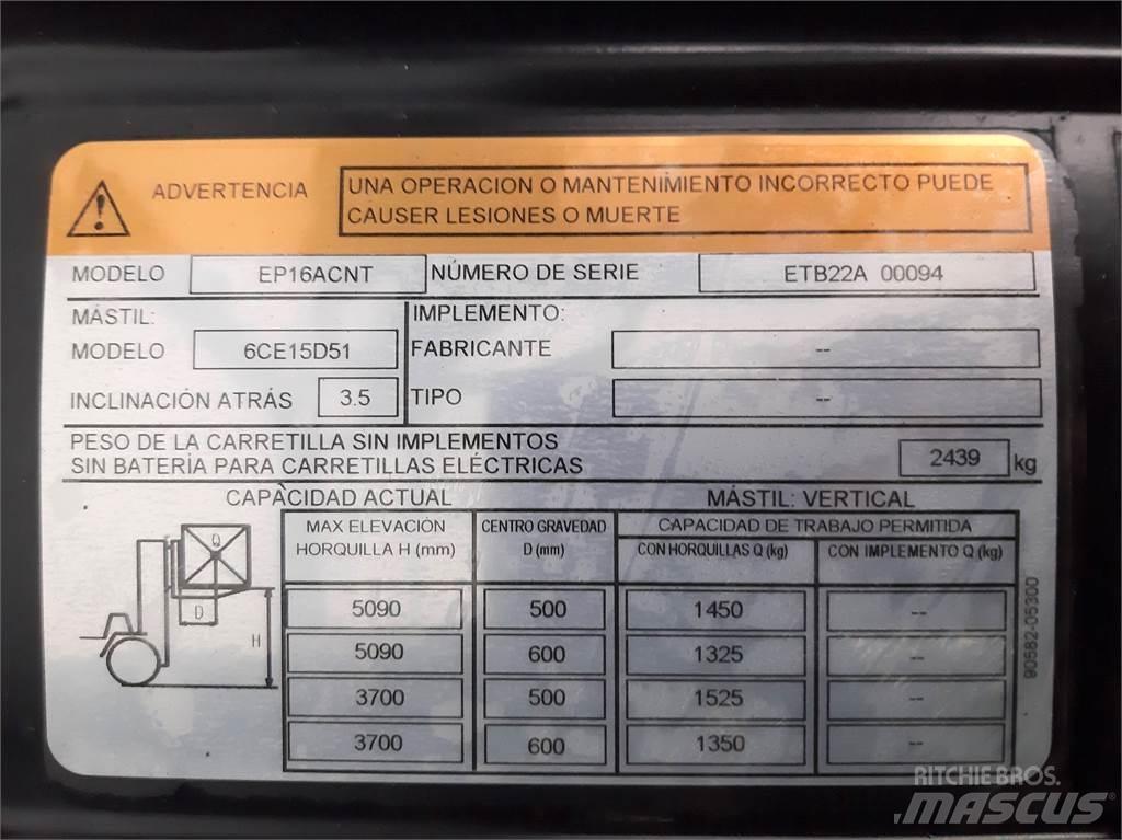 CAT EP16ACNT Elektrikli forkliftler