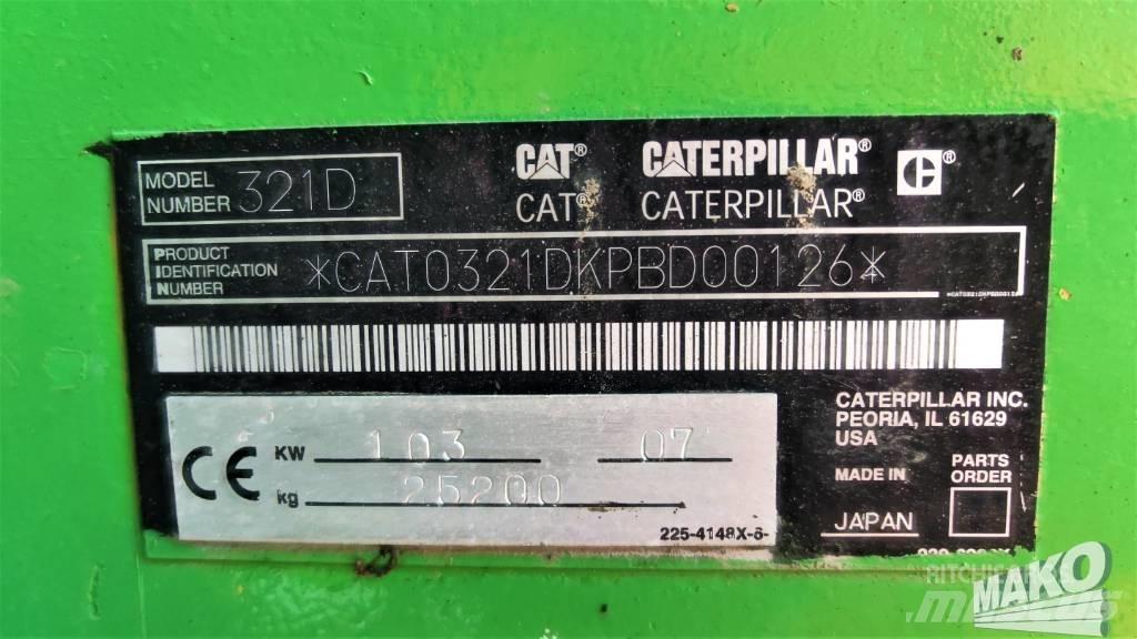 CAT 321 D Paletli ekskavatörler