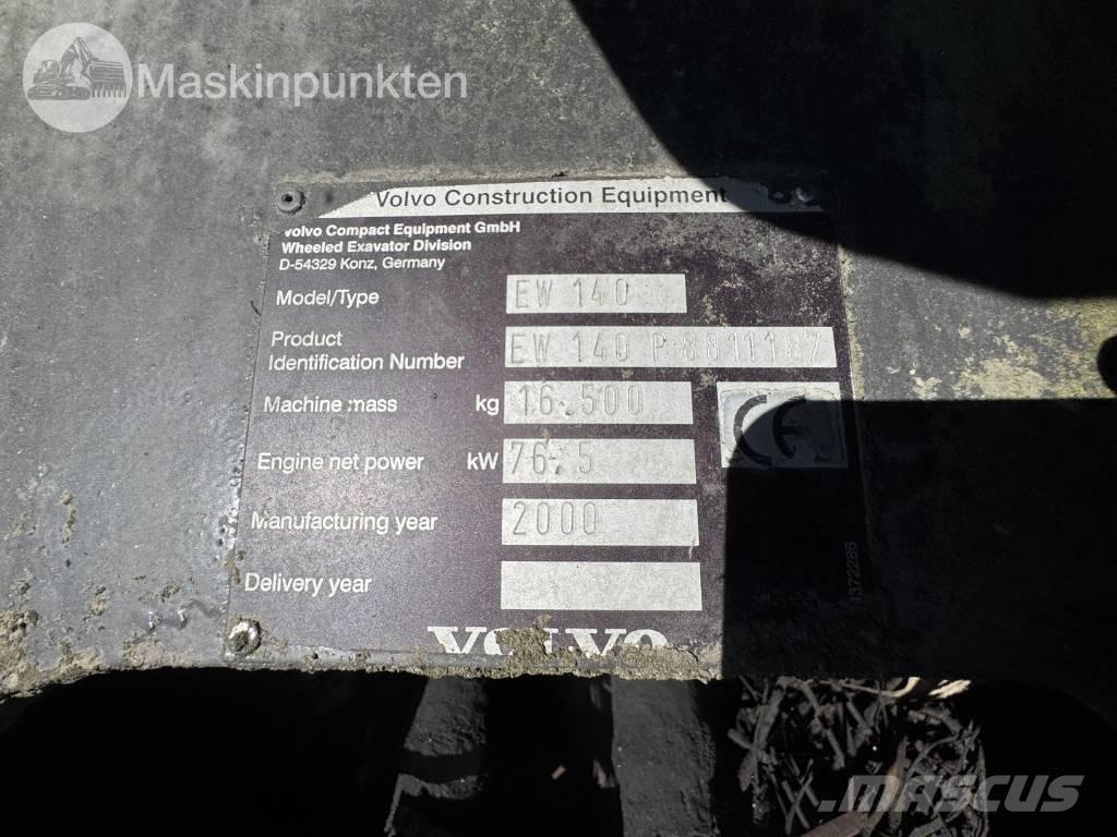 Volvo EW 140 B Lastik tekerli ekskavatörler
