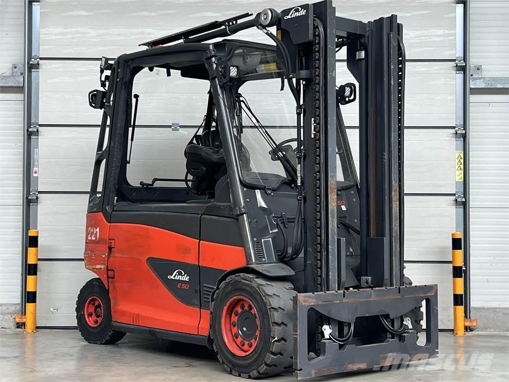 Linde E50HL-01 Elektrikli forkliftler