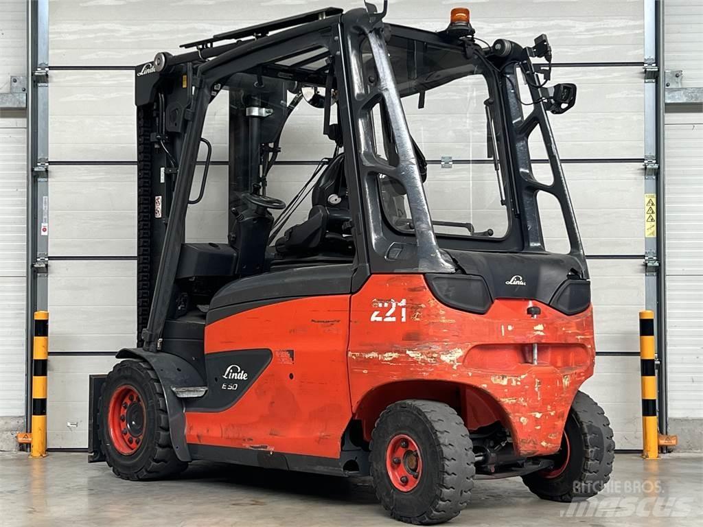 Linde E50HL-01 Elektrikli forkliftler