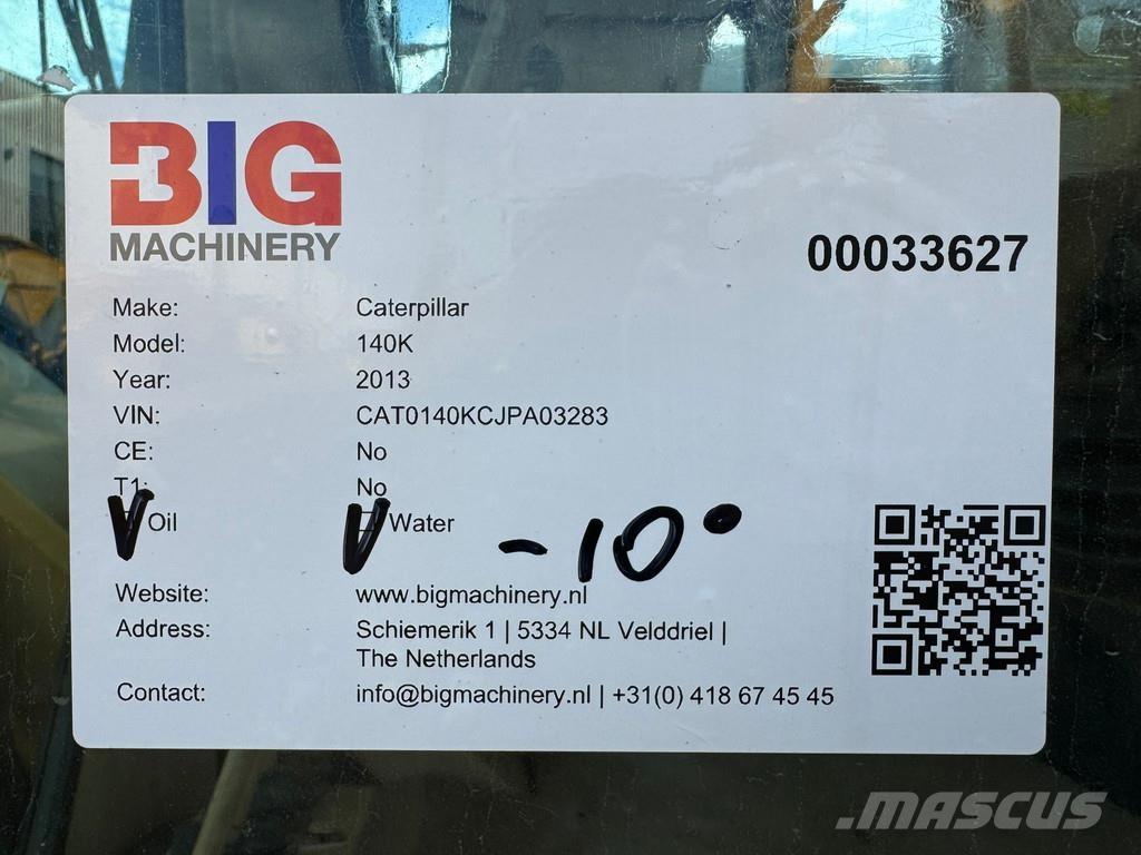 CAT 140K Greyderler